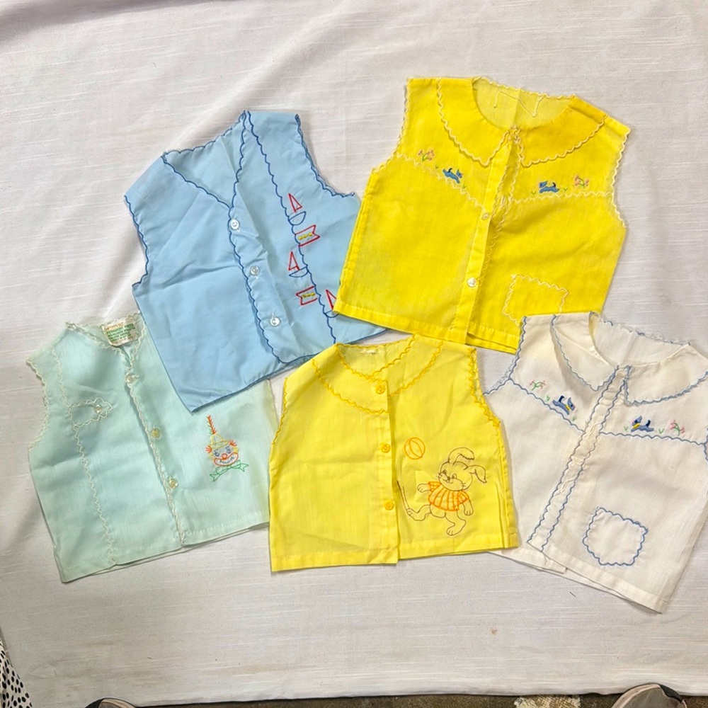 Vintage 1960’s Shirts & Tops set 5 for Children